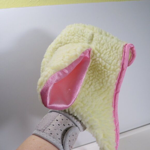 sheep lamb costume Hood hat cap with Floppy Satin ears & pipping Easter - Picture 2 of 14